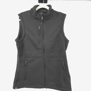 Storm Creek Women's Large Over-Achiever‎ SweaterFleece Vest Grey Hiking Camping